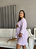 Халат жіночий для вагітних COSY кімоно з мусліну лавандовий, фото 7