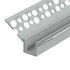 Алюмінієвий профіль BIOM LDP-132 для гіпсокартону внутрішній кут 44х25 для монтажу та обробки 2м