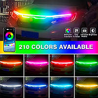 Автомобільне RGB підсвічування LED 1.2 м+д.у. управління Різні кольори