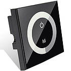 Димер OEM 8A Touch для регулювання яскравості світлодіодних стрічок 96 Вт чорний вбудований