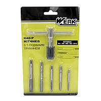 Набір мітчиків з Т-подібним тримачем 6 од. Werk