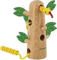 Розвиваюча гра Janod J08265 Multi Шнурівка Дерево Тропік