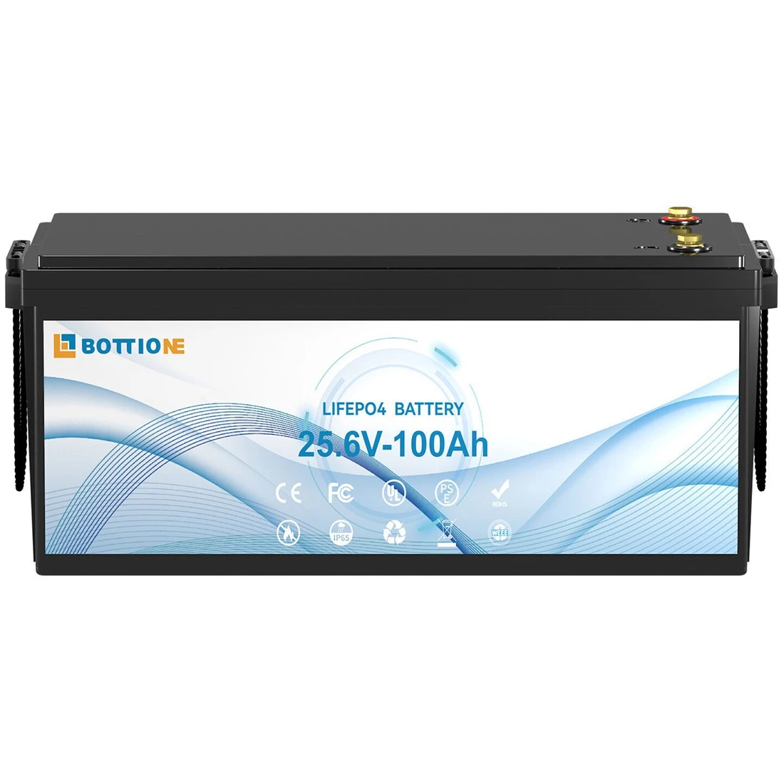 Акумуляторна батарея LiFePO4 Bottione 24V/100AH BMS (2560W*h) (літій-залізо-фосфатний акумулятор для ДБЖ (UPS))