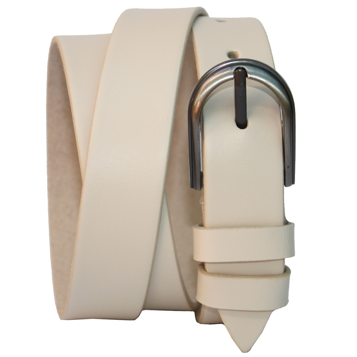 Ремінь жіночий шкіряний теплий бежевий, Вознесенськ (RWK0158-30)