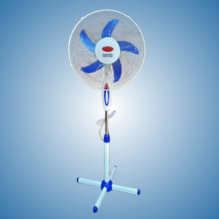 Підлоговий малошумний вентилятор 100W Wimpex-WX-1612 Біло-Синій