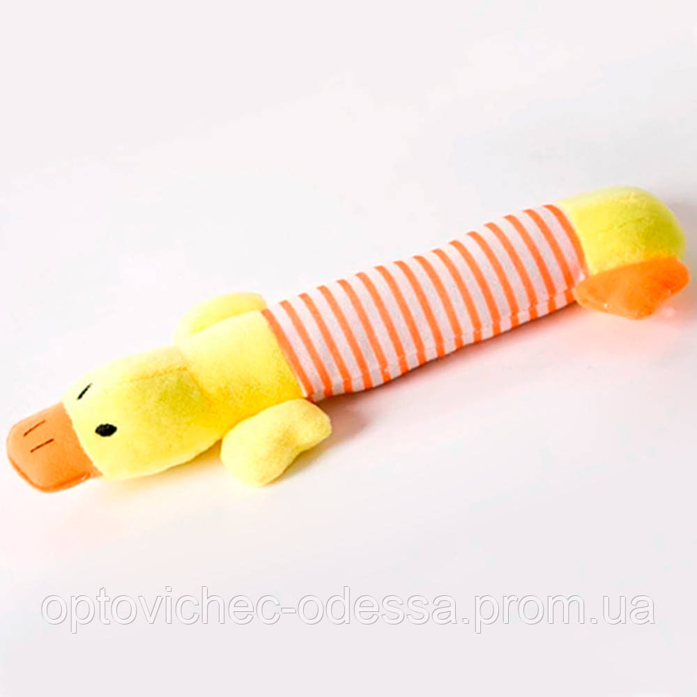 Іграшка для собак качка 20 см Жовтий Хіт продажу!