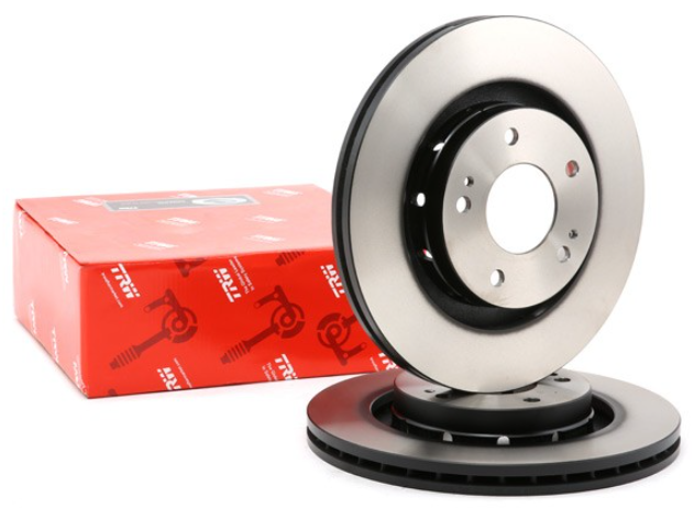 Передній гальмівний диск Аутлендер, Пежо 407 / Outlander, 4007 (MR205215) TRW DF6174, фото 1