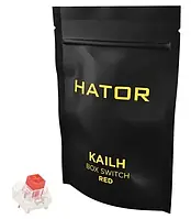 Набір перемикачів для клавіатури Hator Hotswap Switch Kailh Box Red (HTS-109)