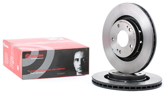 Передній гальмівний диск Аутлендер, Пежо 407 / Outlander, 4007 (MR205215) Brembo 09.A738.11, фото 1