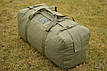 Армійська сумка US 130 літрів, водонепроникна, військовий баул тактичний великий рюкзак Олива НГУ ВСУ ЗСУ, фото 8