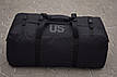 Транспортна сумка Чорна US 130 літрів, тактичний баул великий рюкзак армійський ВСУ ЗСУ МВС ДСНС, фото 6