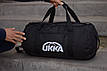 Спортивна сумка UKKA для тренувань, зручний баул — рюкзак для особистих речей у чорному кольорі, фото 4
