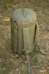 Баул для військових Оліва-Хакі 35 літрів армійська Сумка, транспортний рюкзак тактичний із просоченням