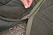 Великий спальний мішок Гігант у кольорі Оліва-Хакі, широкий туристичний спальник, фото 6