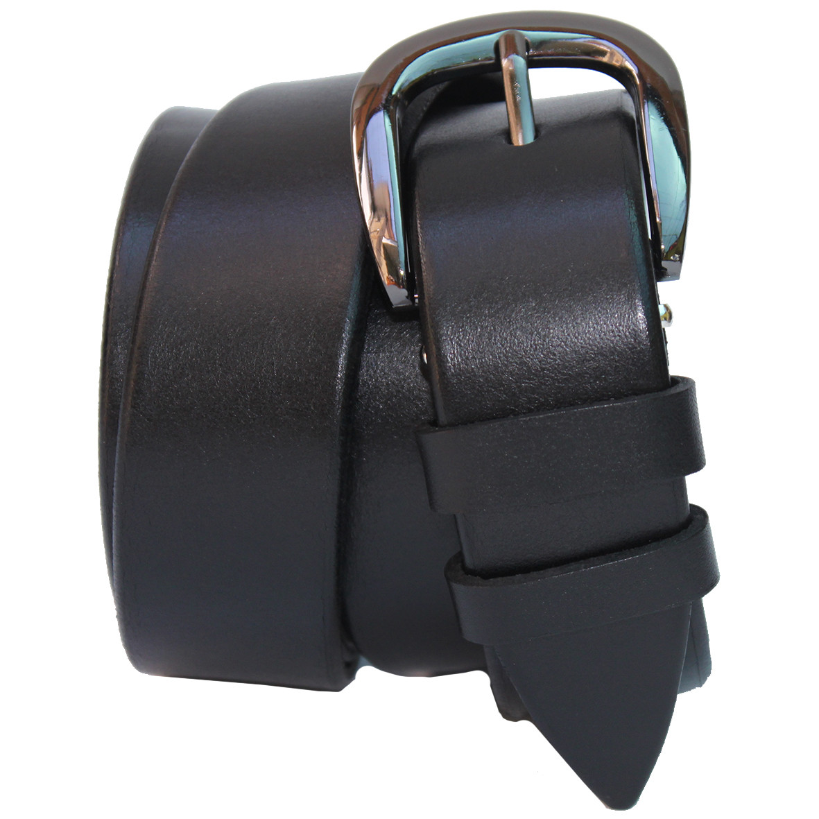 Ремінь жіночий шкіряний чорний, Львів, 35 мм (RWK0166-35)