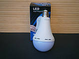 Лампочка світлодіодна аварійна 15 Вт 220В цоколь Е-27 з вбудованим акумулятором, фото 2