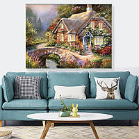 Набір для вишивки хрестиком Затишний дім 50х40 см, 14 ct. Набір для рукоділля природа