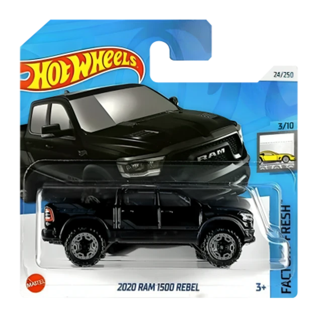 Машинка Хот Вілс 1:64 2020 RAM 1500 Rebel колекція Factory Fresh Hot Wheels Mattel HTD63
