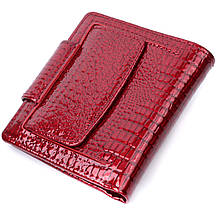 Лакований гаманець для жінок середнього розміру ST Leather 22685 Червоний, фото 2