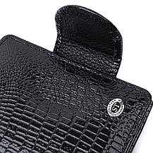 Гаманець для жінок середнього розміру з натуральної шкіри ST Leather 22686 Чорний, фото 5