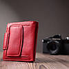Вертикальний гаманець для яскравих жінок із натуральної шкіри ST Leather 22702 Червоний, фото 10