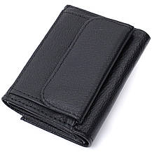 Невелике жіноче портмоне з монетницею з натуральної шкіри ST Leather 22730 Чорний, фото 2