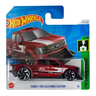 Машинка Хот Вілс 1:64 Ford F-150 Lightning Custom колекція HW Green Speed Hot Wheels Mattel HTB82