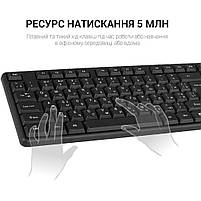 Клавіатура OfficePro SK166 USB Black (SK166), фото 7