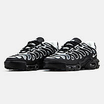 Чоловічі Кросівки Nike Air Max TN Plus Drift Black White / Найк Аїр Макс ТН Плюс Дріфт Чорні з Білим, фото 4