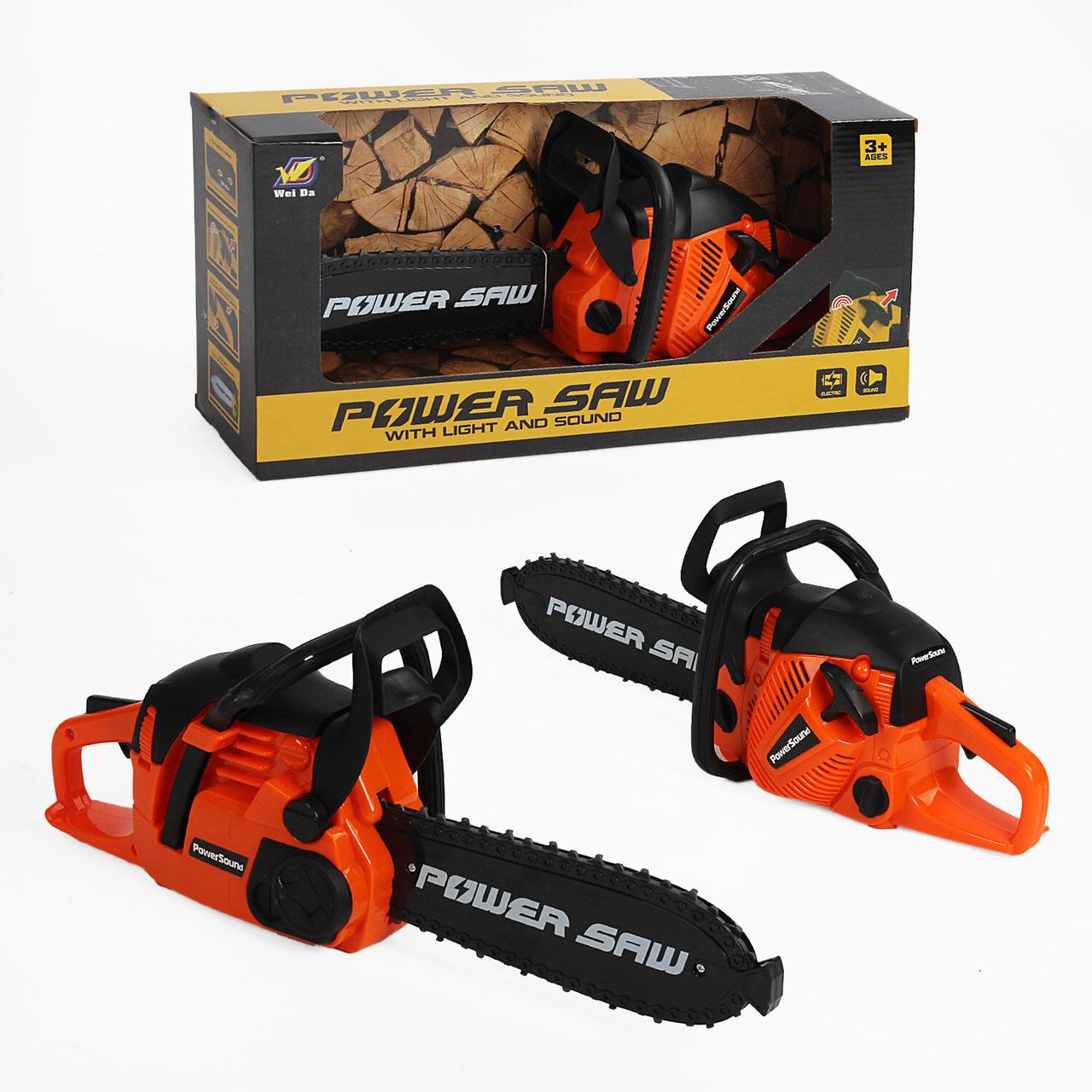 Бензопила 192 C1 (24/3) колір помаранчевий, звук, автоматичне обертання пиляльного ланцюга, на батарейках, в