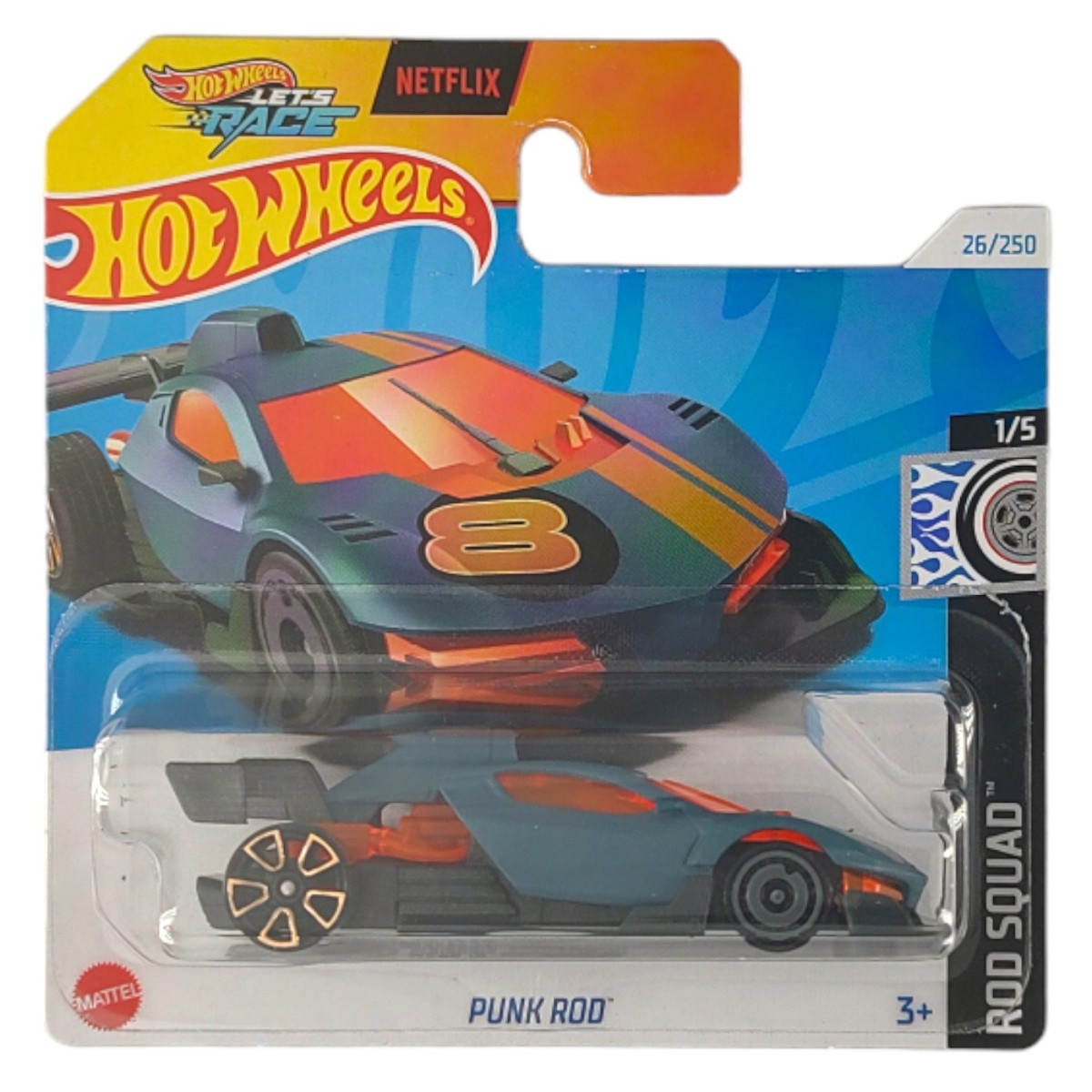 Машинка Хот Вілс 1:64 Punk Rod колекція Rod Squad Hot Wheels Mattel HTC98