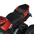 Дитячий електромотоцикл Kawasaki Ninja (червоний колір) 12 V, EVA, ручка газу, фото 5