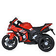 Дитячий електромотоцикл Kawasaki Ninja (червоний колір) 12 V, EVA, ручка газу, фото 7