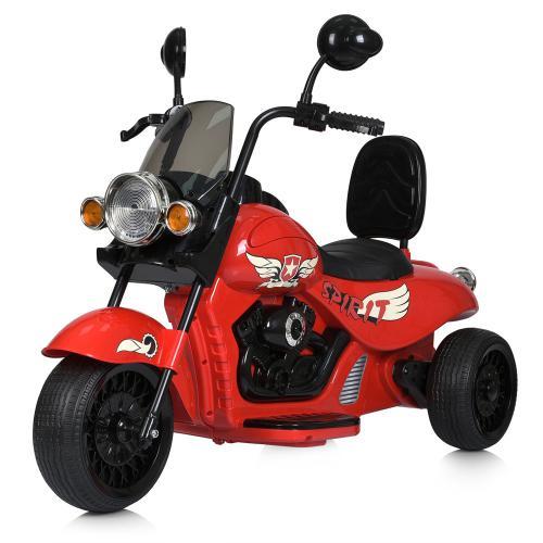Дитячий електромотоцикл трицикл Harley Davidson HL800 12V (червоний колір), фото 1