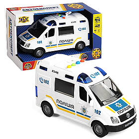 Машина Поліція Авто Експерт пластик укр мова тематичні фрази та пісні підсвічування відчиняються двері інерція гумові колеса