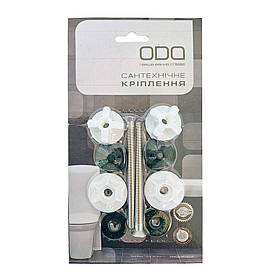 Кріплення бачка до унітазу ODA КР 608, 6х80мм, нержавійка, гвинт під викрутку