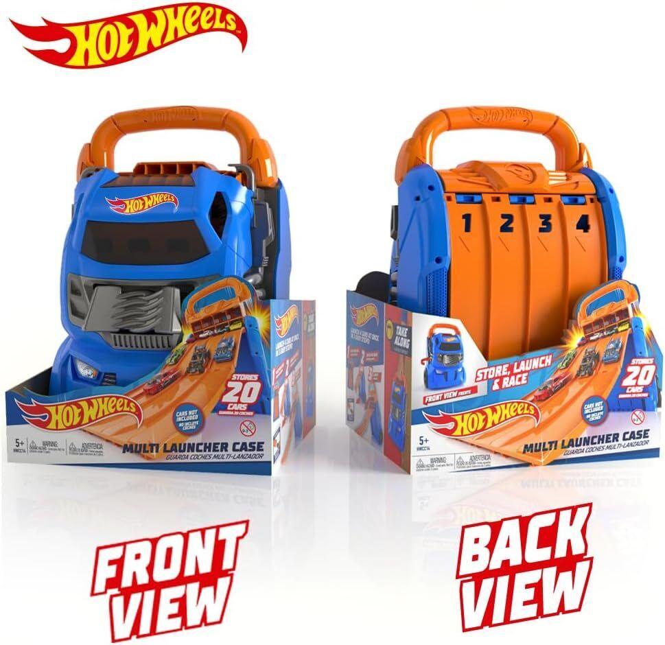 Портативний трек-контейнер з 4 рівнобіжними доріжками Hot Wheels, фото 1