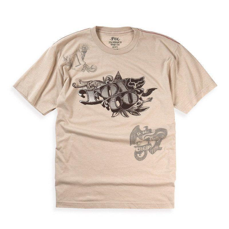 Футболка FOX Counterfeit Heathered Tee [Sand], XL