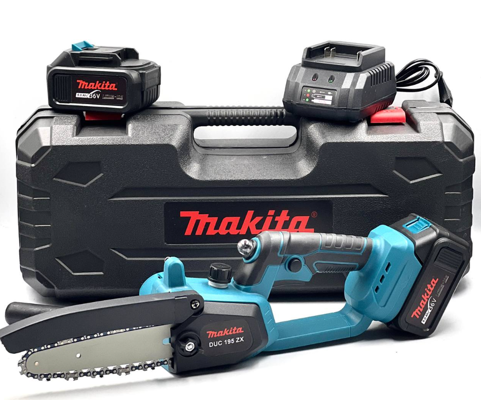Пила акумуляторна міні ланцюгова 36 V, 6 Аh, 15 см Потужний гілкоріз з двома АКБ mm, фото 1