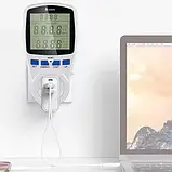 Цифровий лічильник споживання енергії Ватметр 16 А 3680 Вт Izoxis 23576 Польща, фото 2