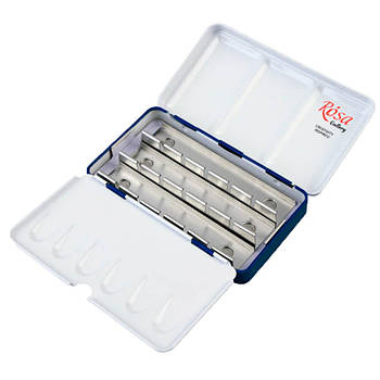 Пенал для акварелі Rosa Gallery металевий, Індиго, 12 кювет 2311206