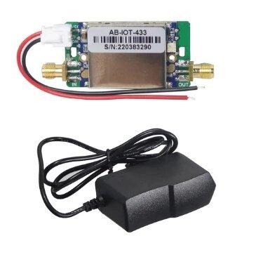 Модуль 420-480MHz LoRa з радіатором, Signal Booster Transmit Receive Two-Way Power з блоком живлення
