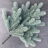 Гілка ялинки штучна Lux 60 см блакитна (упаковка 3 штуки), фото 2