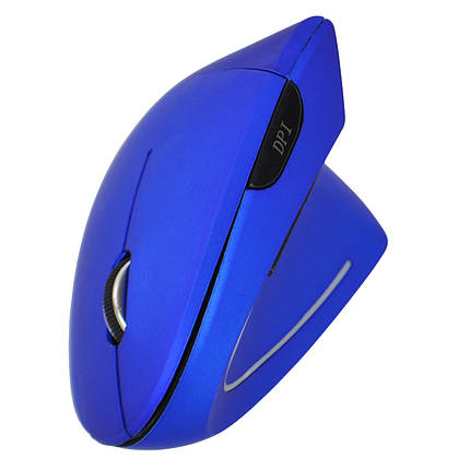 Миша вертикальна бездротова оптична Rowell V7 Blue (97274), фото 1