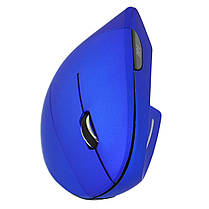 Миша вертикальна бездротова оптична Rowell V7 Blue (97274), фото 3