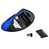 Миша вертикальна бездротова оптична Rowell V7 Blue (97274), фото 10