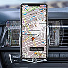 Тримач для телефону в машину з бездротовою зарядкою + перехідники FJ18 / Магнітна підставка для телефону, фото 2