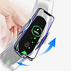 Тримач для телефону в машину з бездротовою зарядкою + перехідники FJ18 / Магнітна підставка для телефону, фото 4