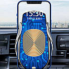 Тримач для телефону в машину з бездротовою зарядкою + перехідники FJ18 / Магнітна підставка для телефону, фото 9