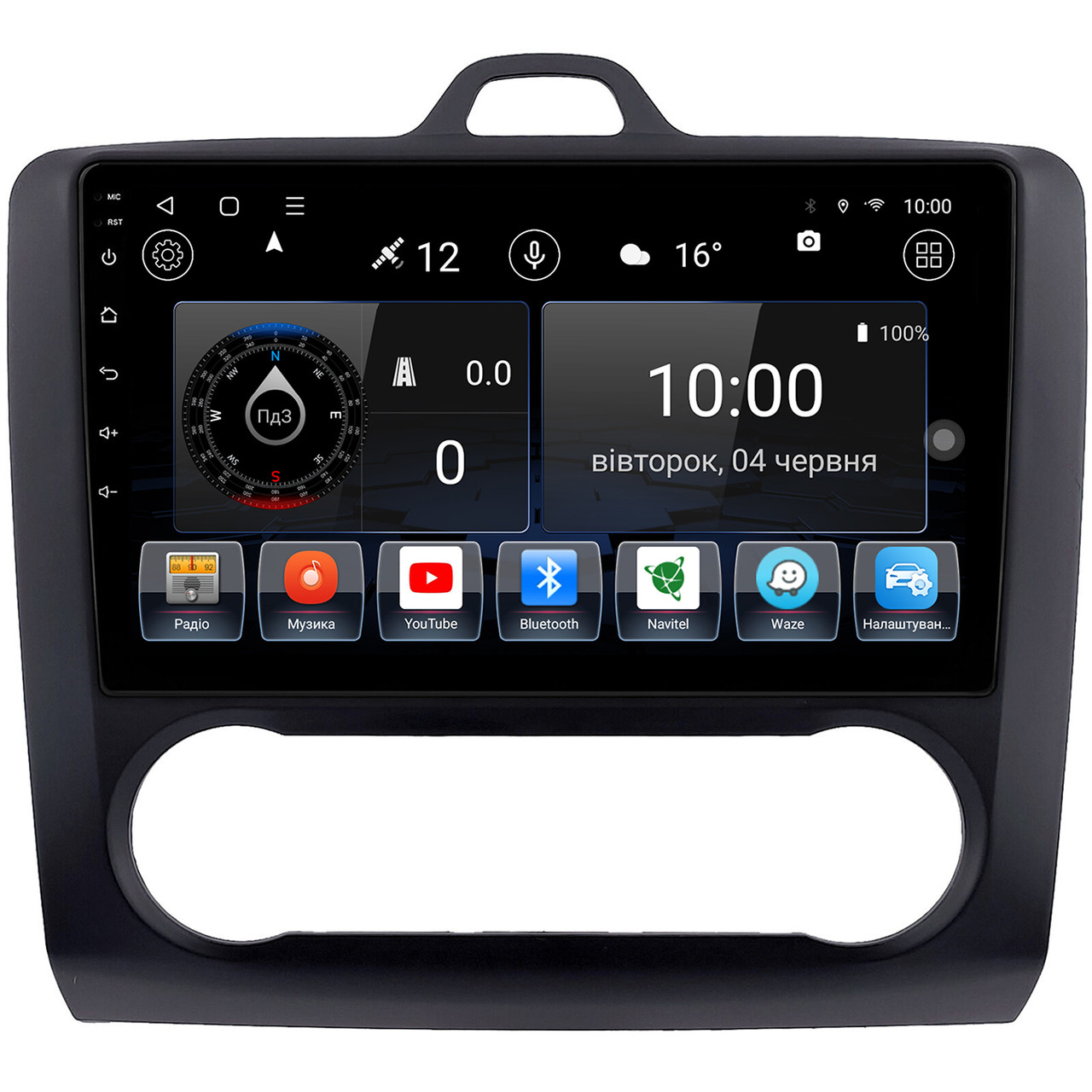 Штатна магнітола для Ford Focus 2 2004-2011 (клімат контроль) на Android, фото 1